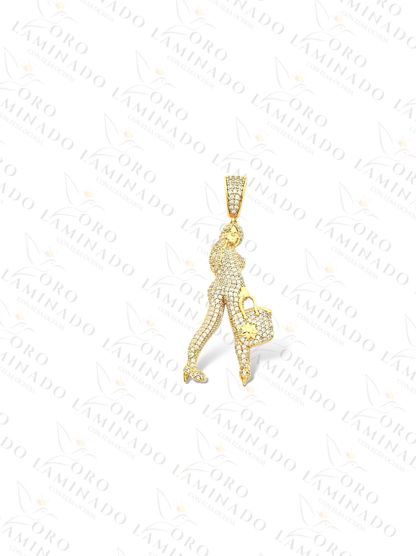 Gold Filled Lady pendant Y227