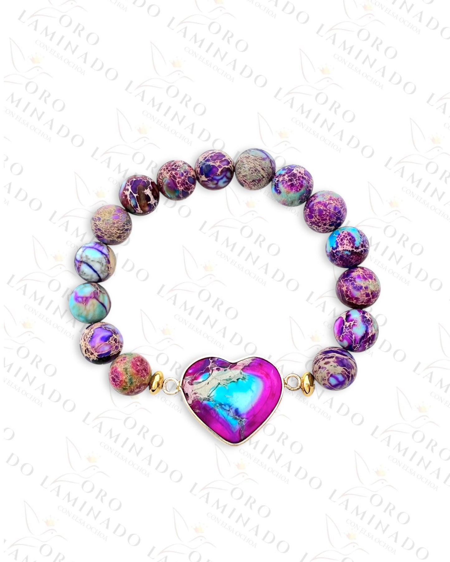 Purple and Blue Quartz Bracelet R293