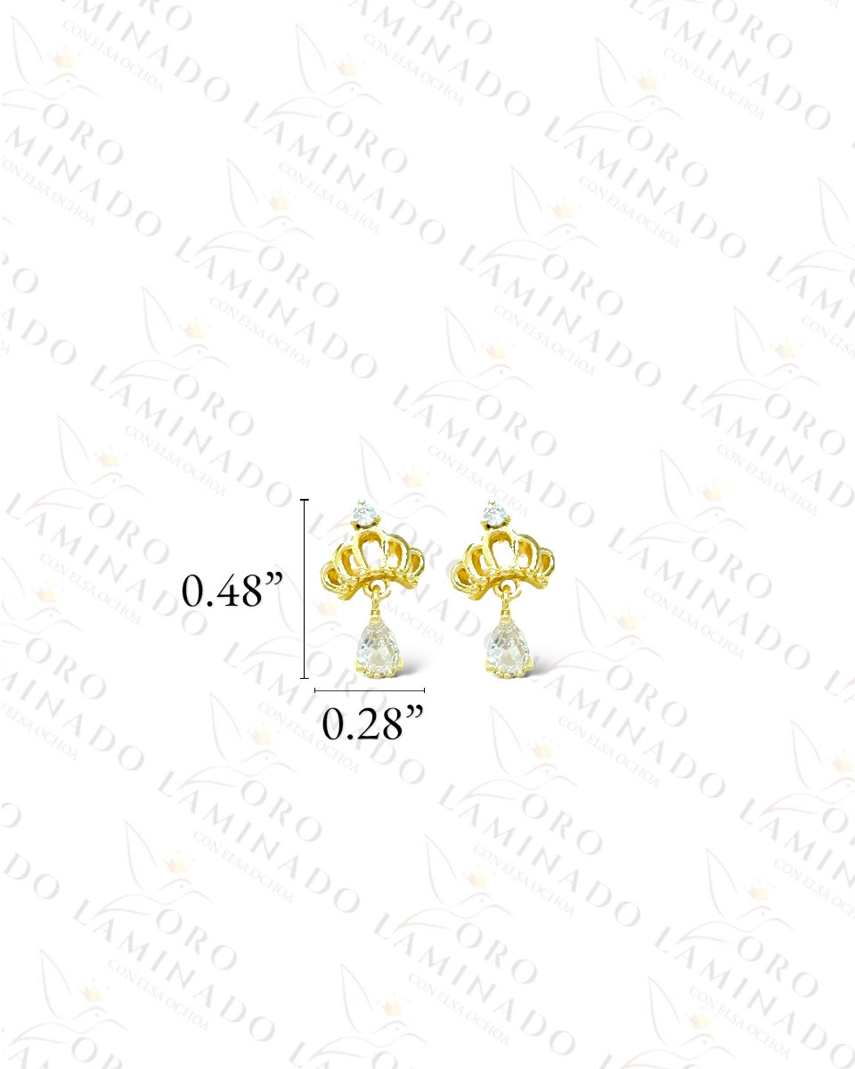 High Quality Mini Crown Earrings B456