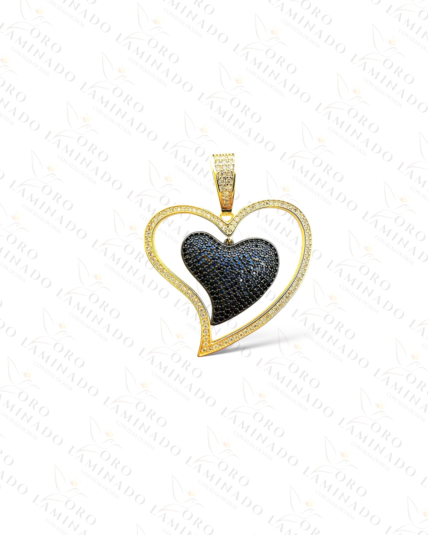 Double Heart Pendant R104