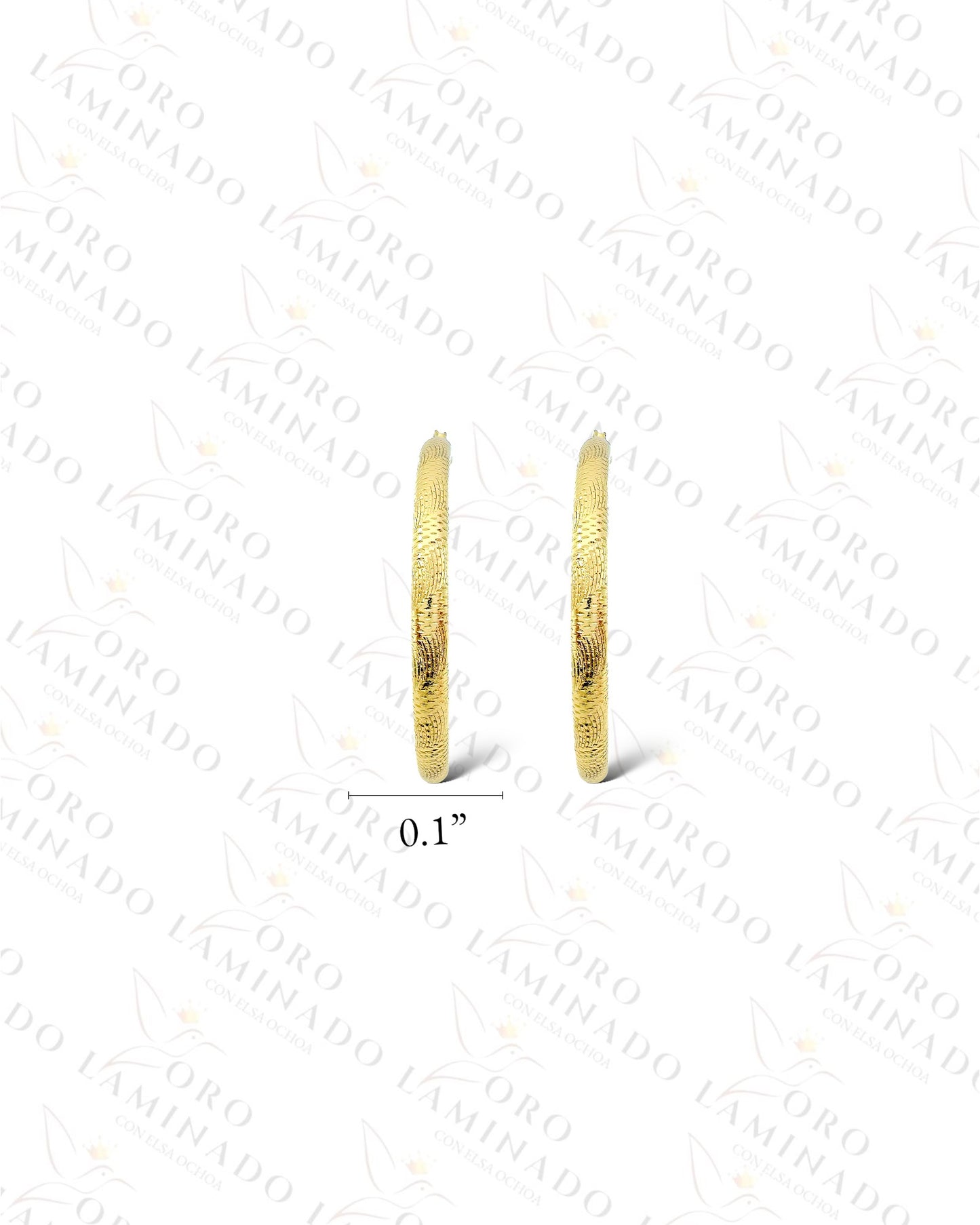 High Quality Design Hoop Earrings (Gold Filled) C353