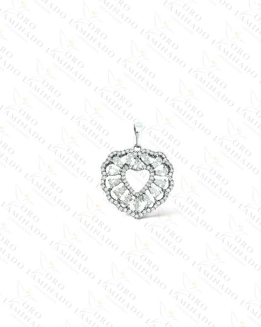 High Quality Diamond Heart Pendant G55