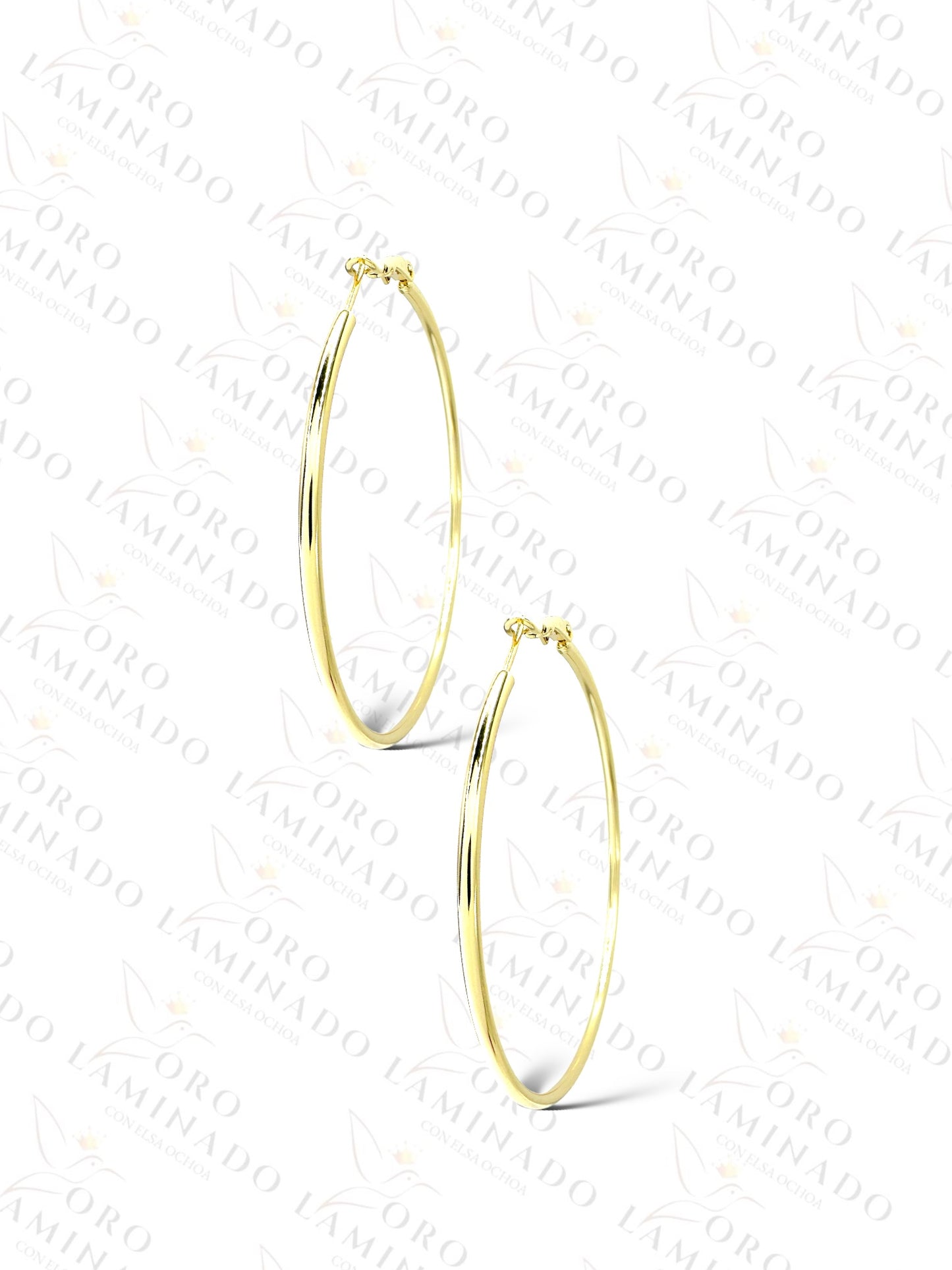 High Quality Medium Classic Plain Hoop Earrings C226