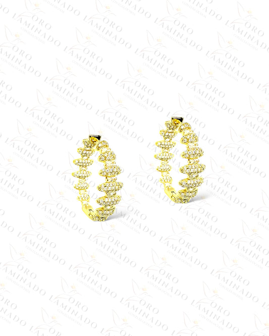 High Quality Line Design Hoop Earrings C434