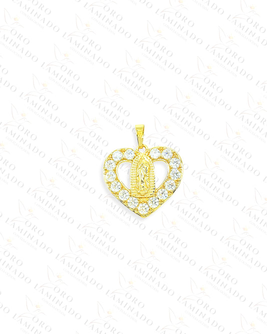 High Quality Virgen Mary Heart Pendant C24