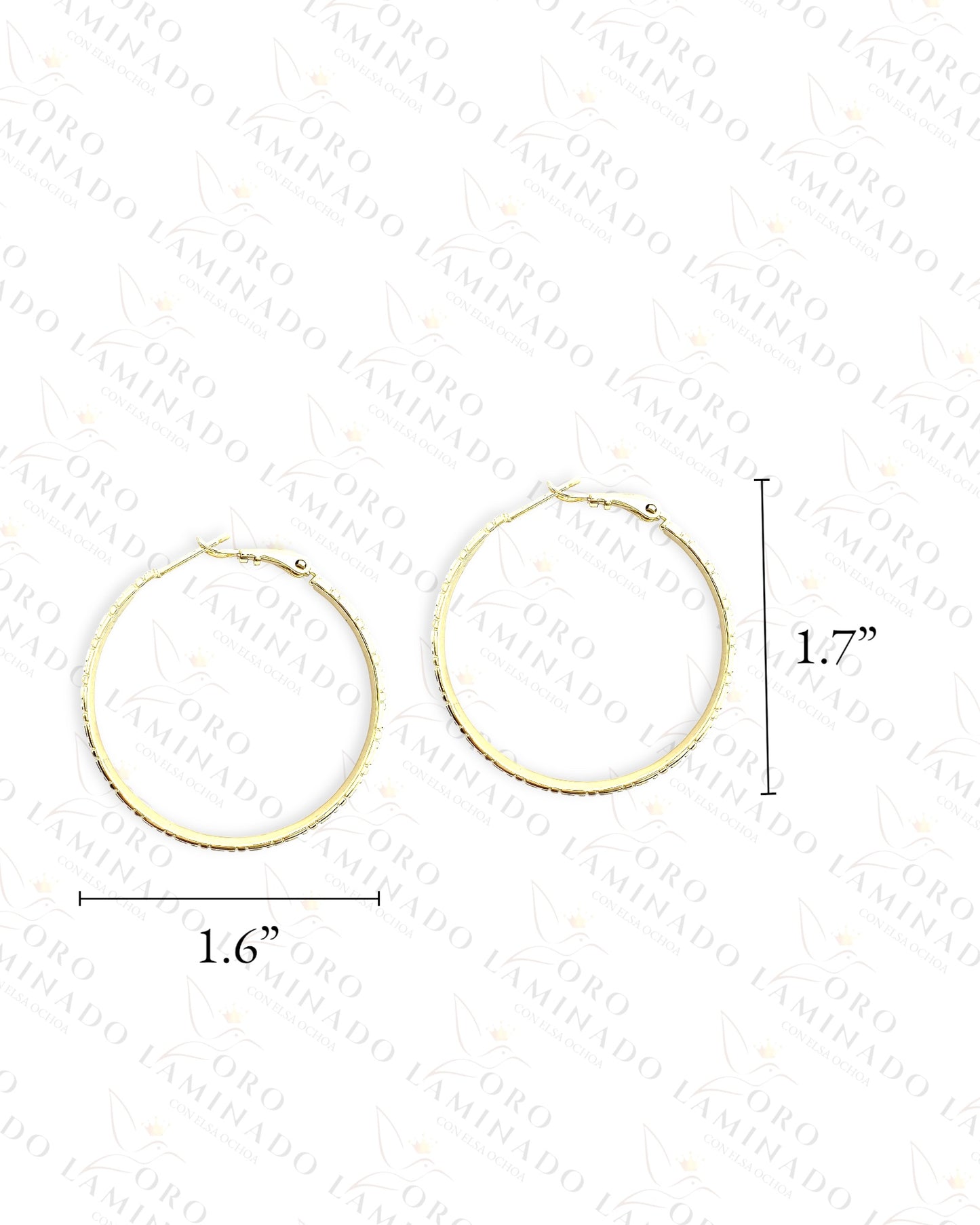 High Quality Medium Plain Hoop Earrings C29