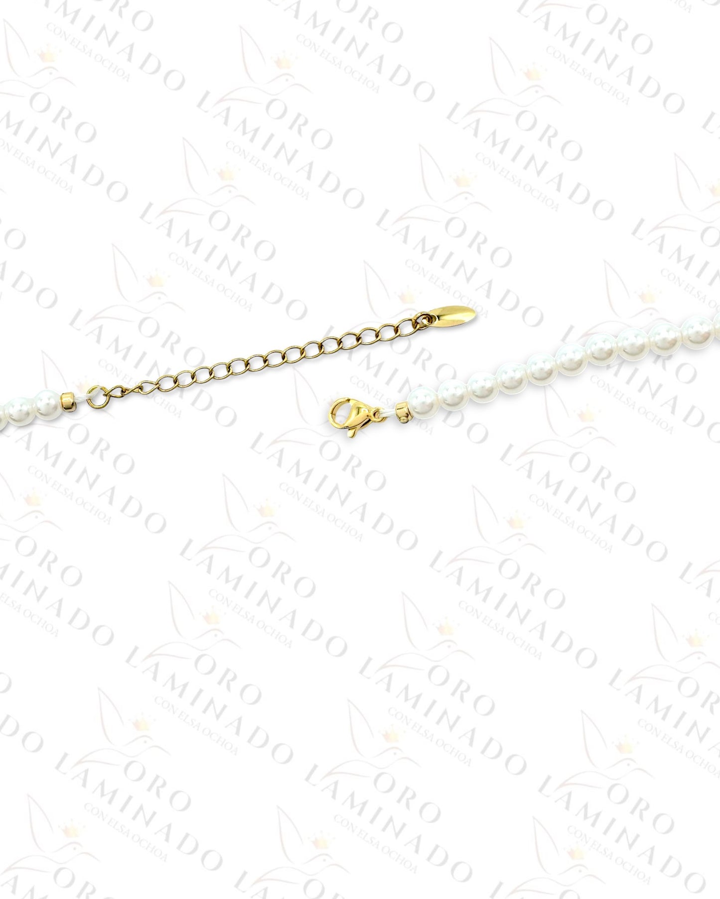 High Quality Heart and Pearl Necklace (Gold Filled) G90