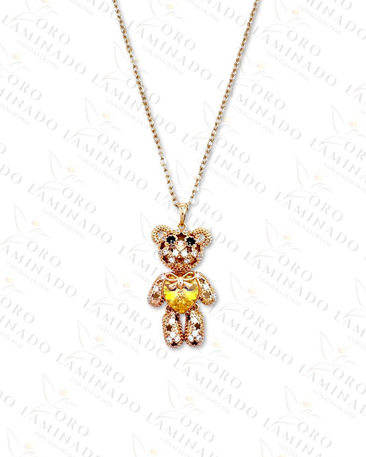 High Quality Yellow Stone Teddy Beat NecklaceY75