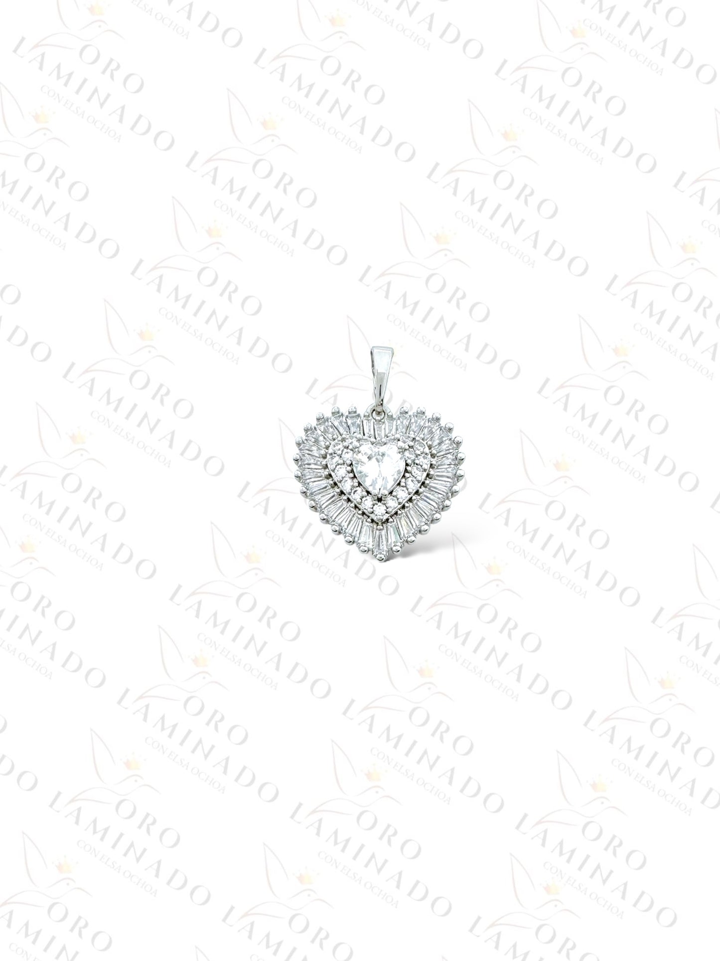 High Quality Silver Heart Pendant Y136