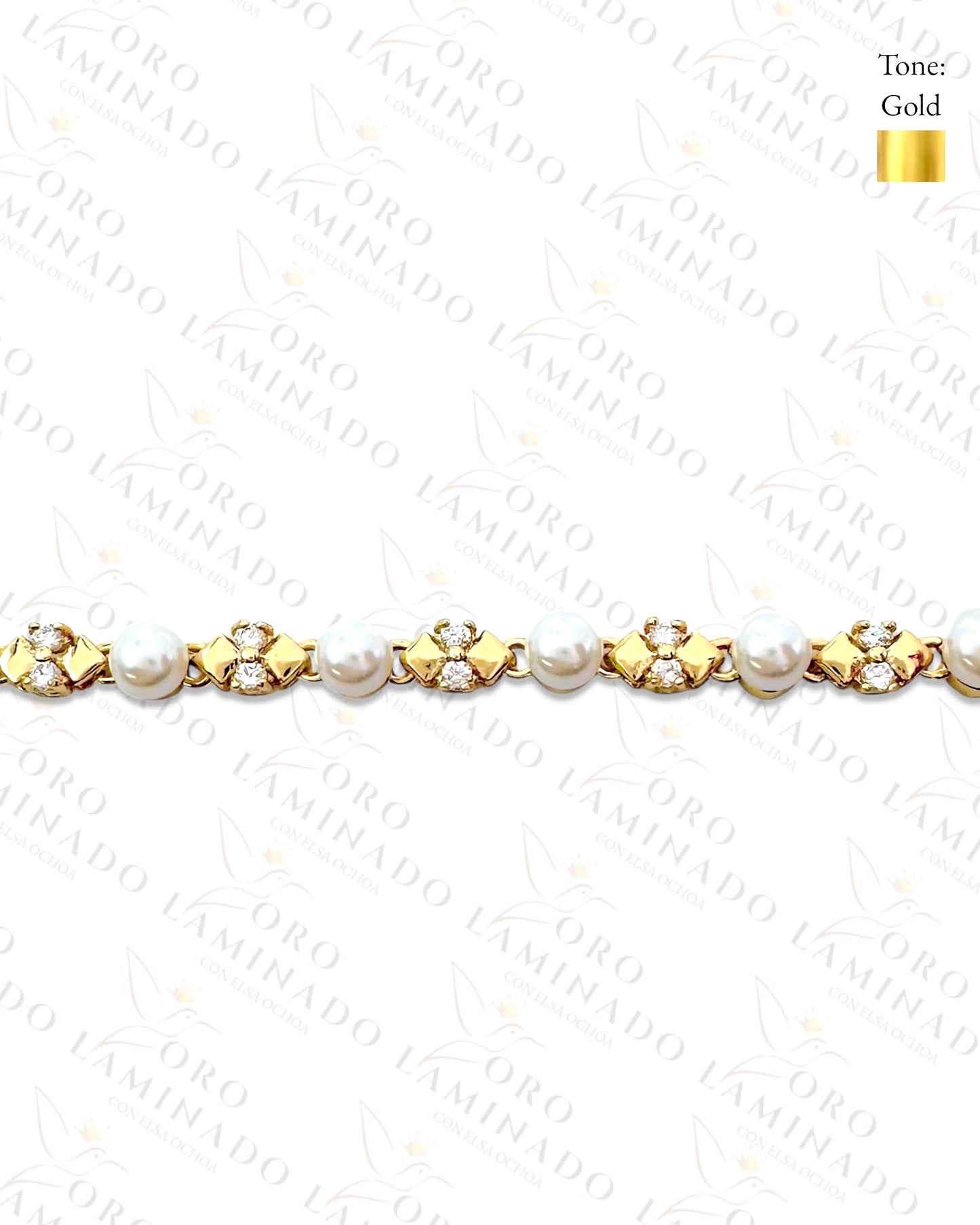 High Quality Gold Filled Pearl Bracelet R72