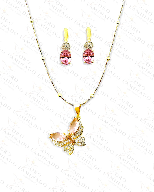 Exclusive High Quality Pink Butterfly Set B70