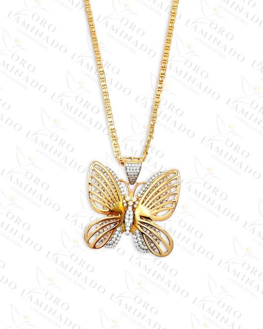 Rose Gold Butterfly Necklace  B152