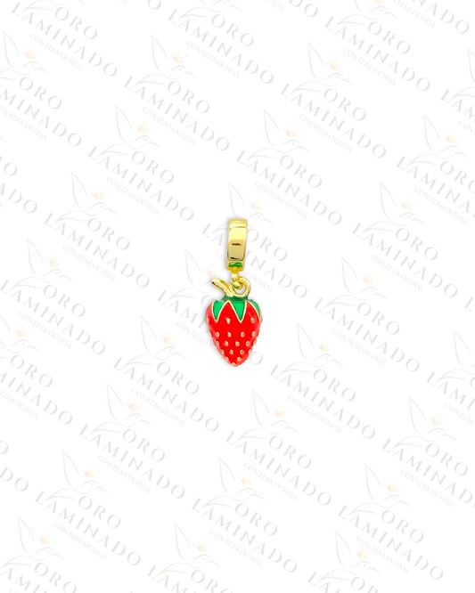 Chubby Strawberry Charm (Gold Filled) B365