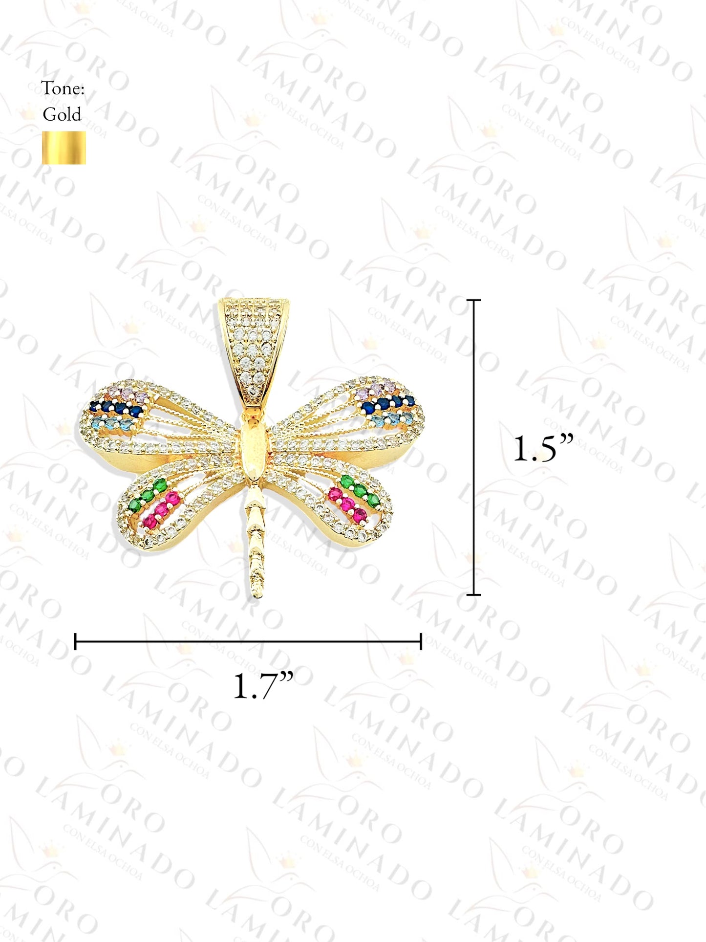 Multi-Color Dragonfly Pendant Y85