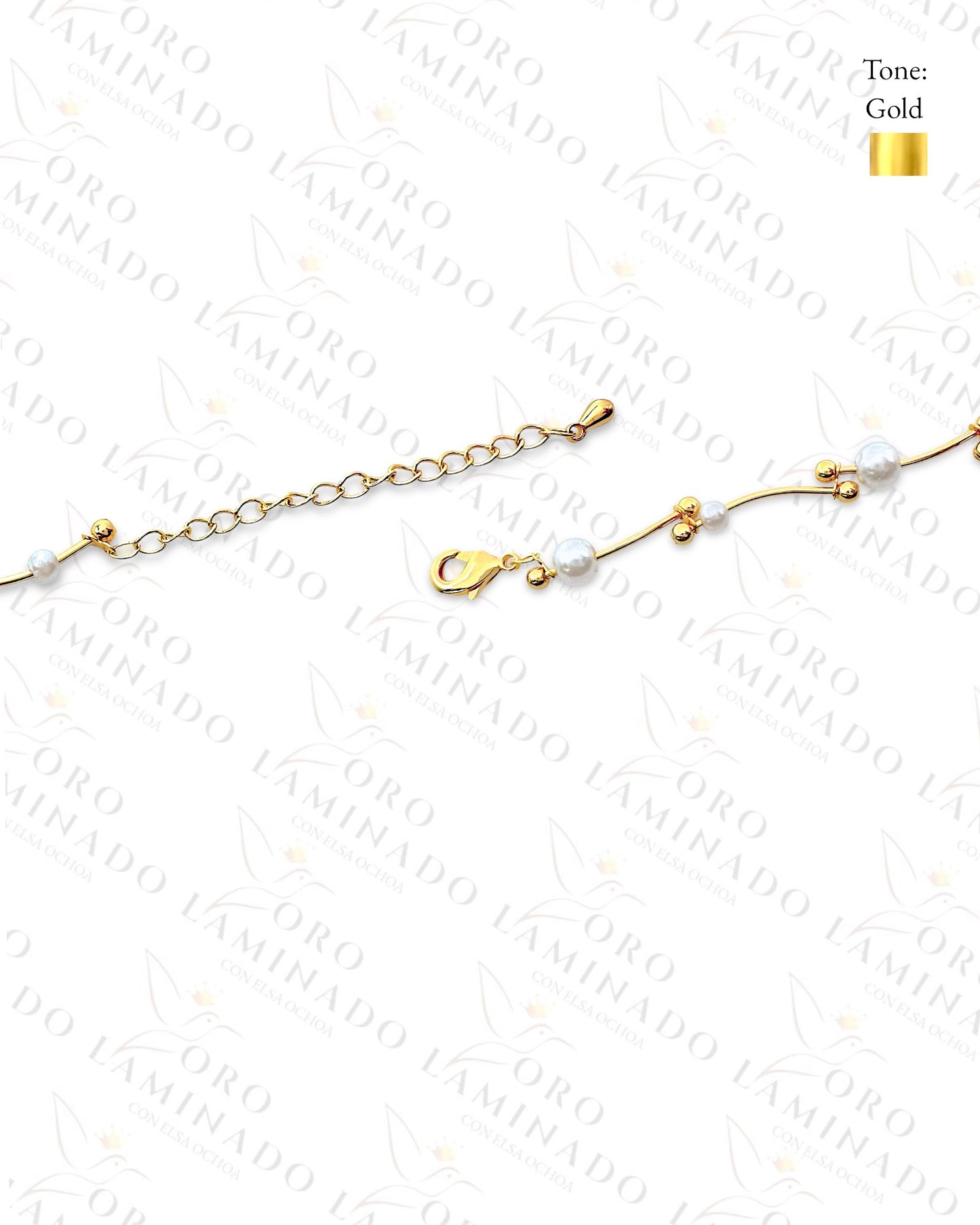 Gold Filled Pack of 6 Pearl Anklet G234