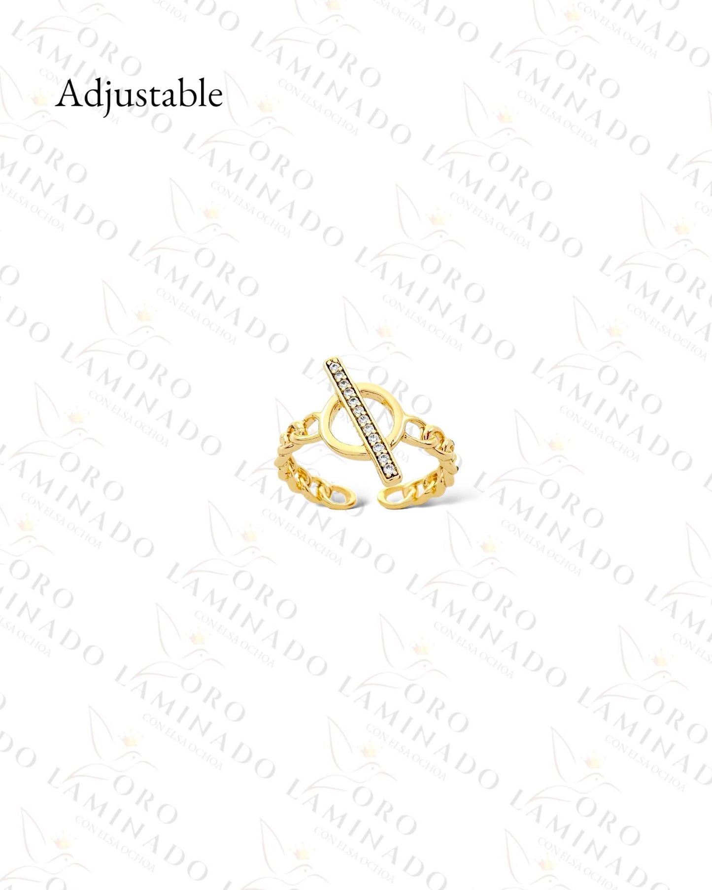 Adjustable Toggle Clasp Ring (Gold Filled) G106