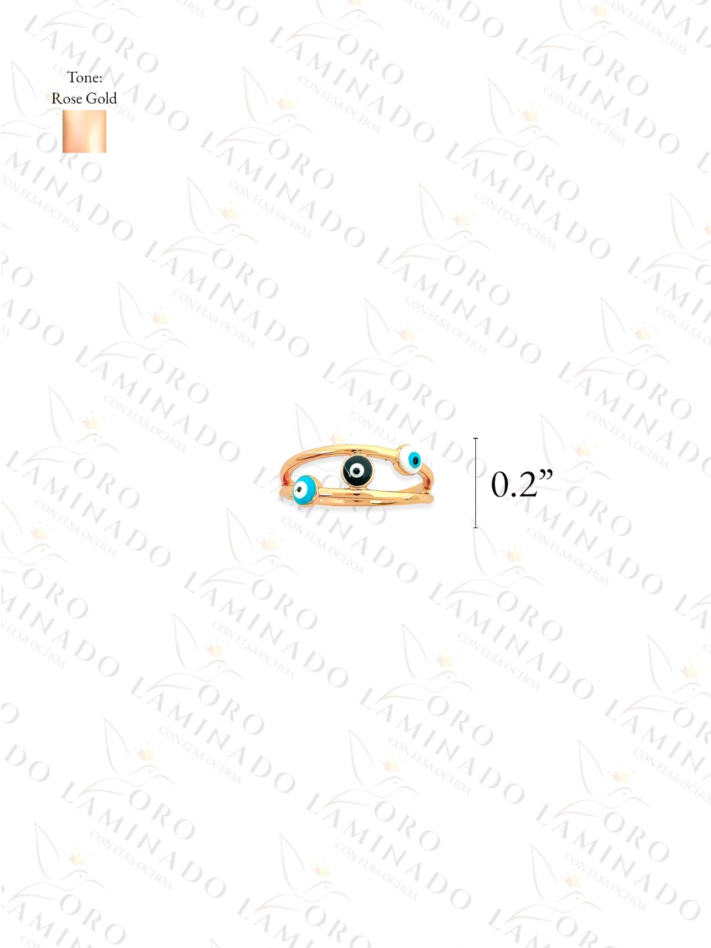 High Quality Rose Gold Eye Ring