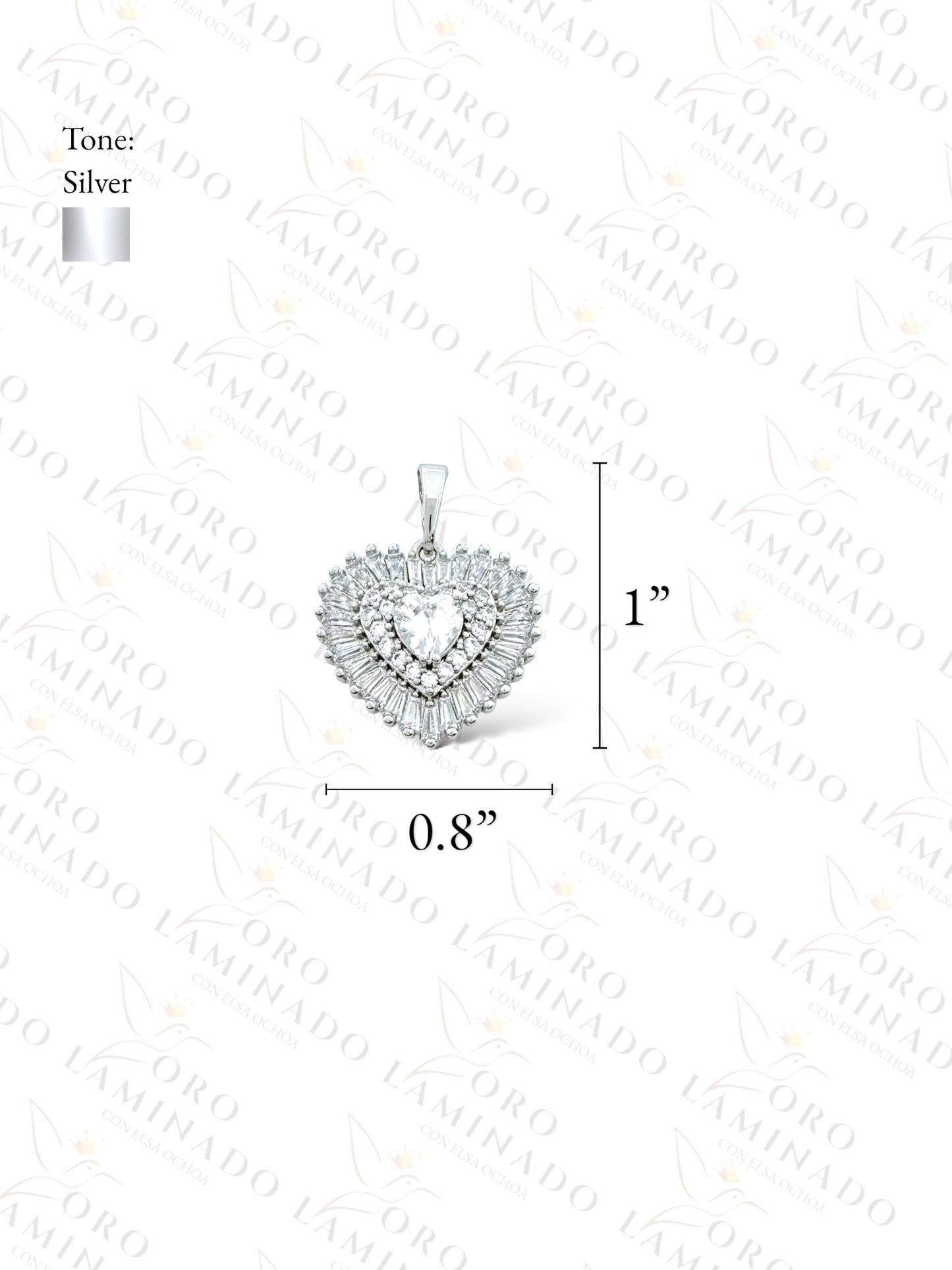 High Quality Silver Heart Pendant Y136