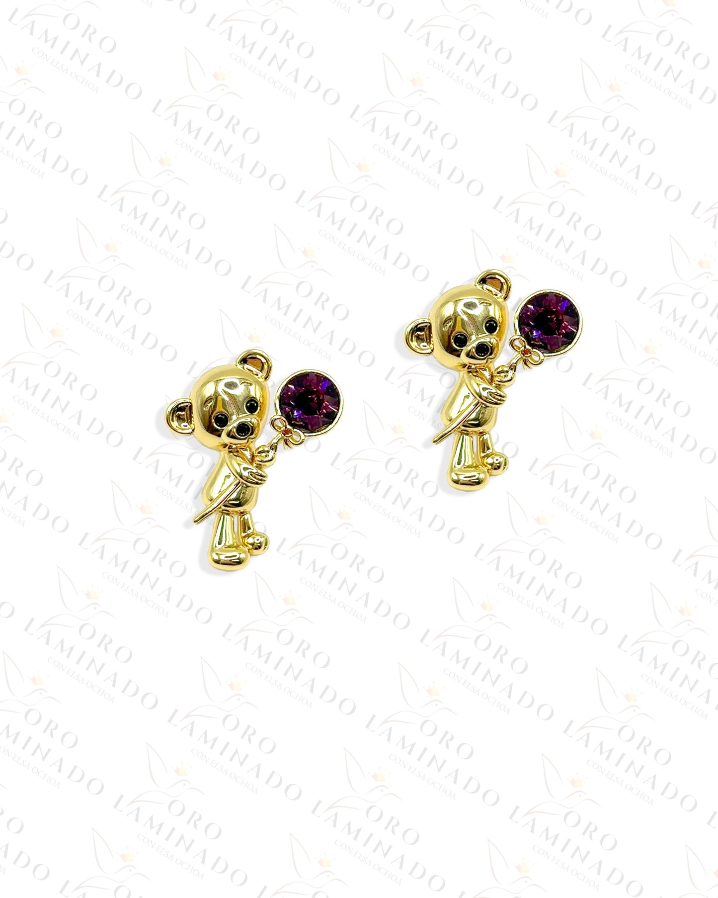 High Quality Bear with Lollipop Earrings Y465