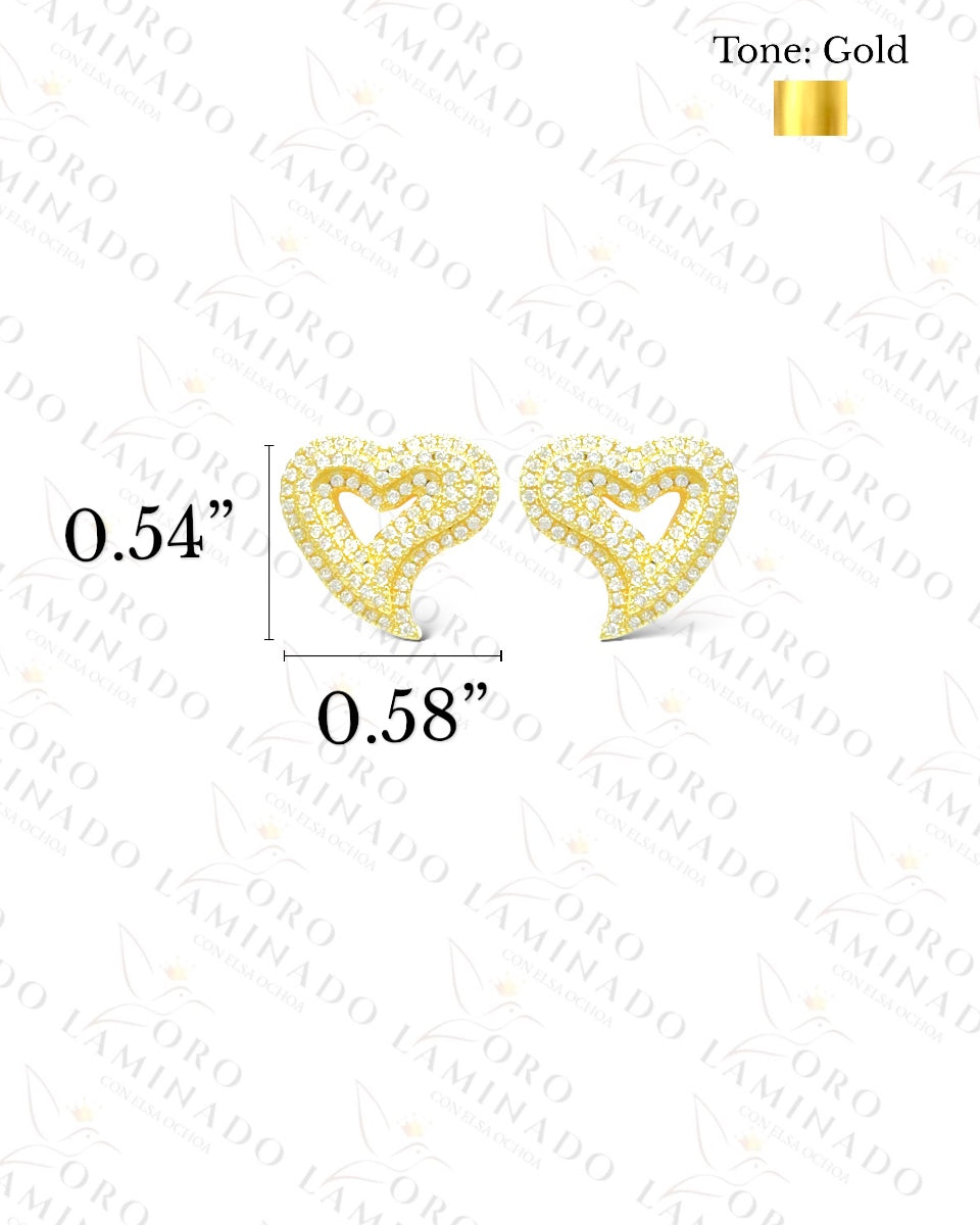 Gleaming Heart Earring C154