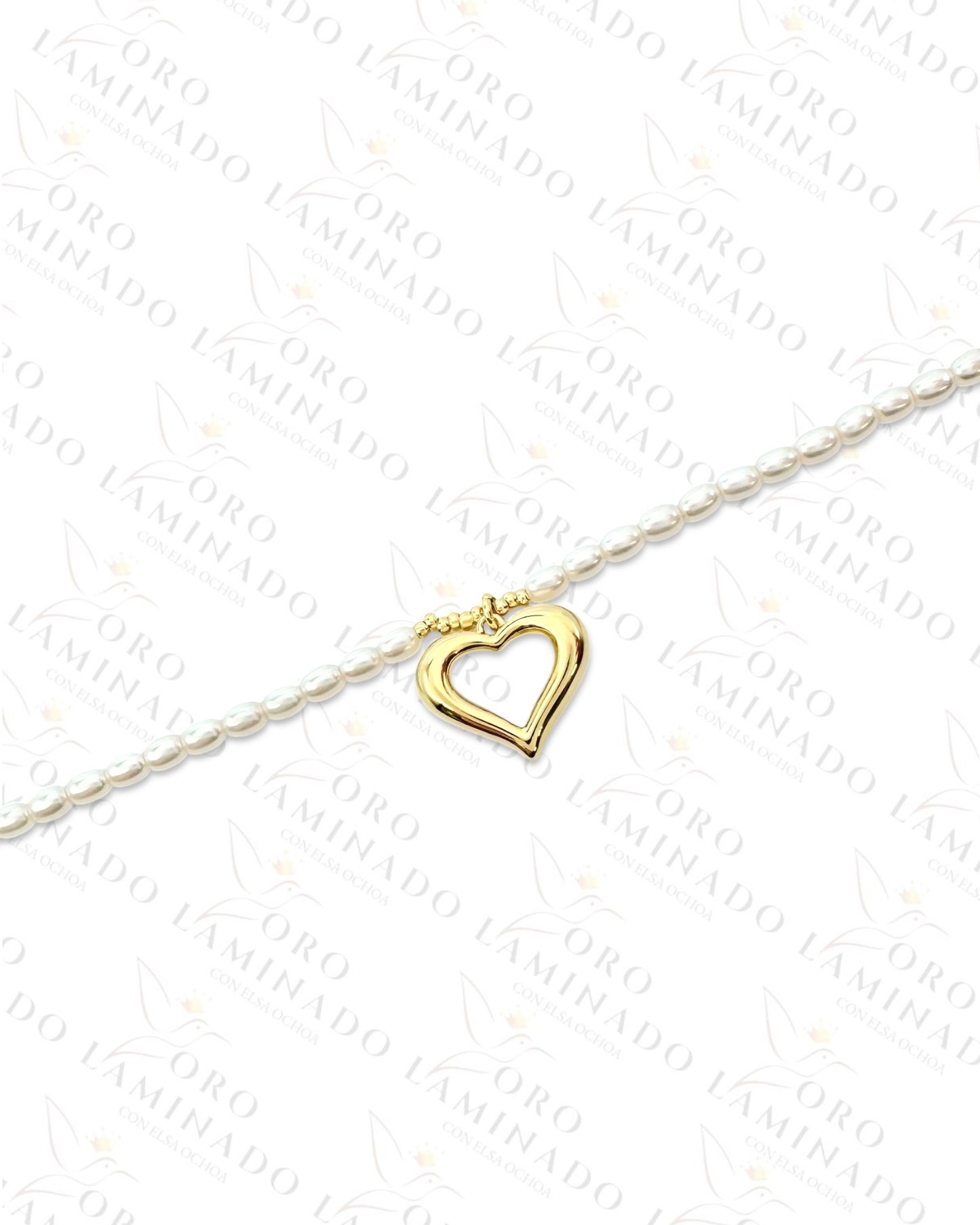 High Quality Heart Pearl Necklace Y148