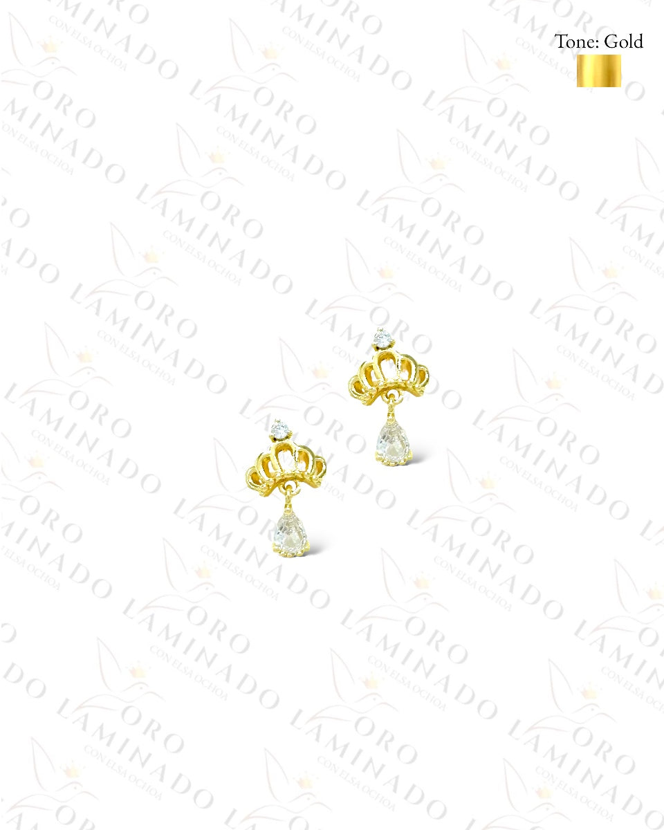 High Quality Mini Crown Earrings B456