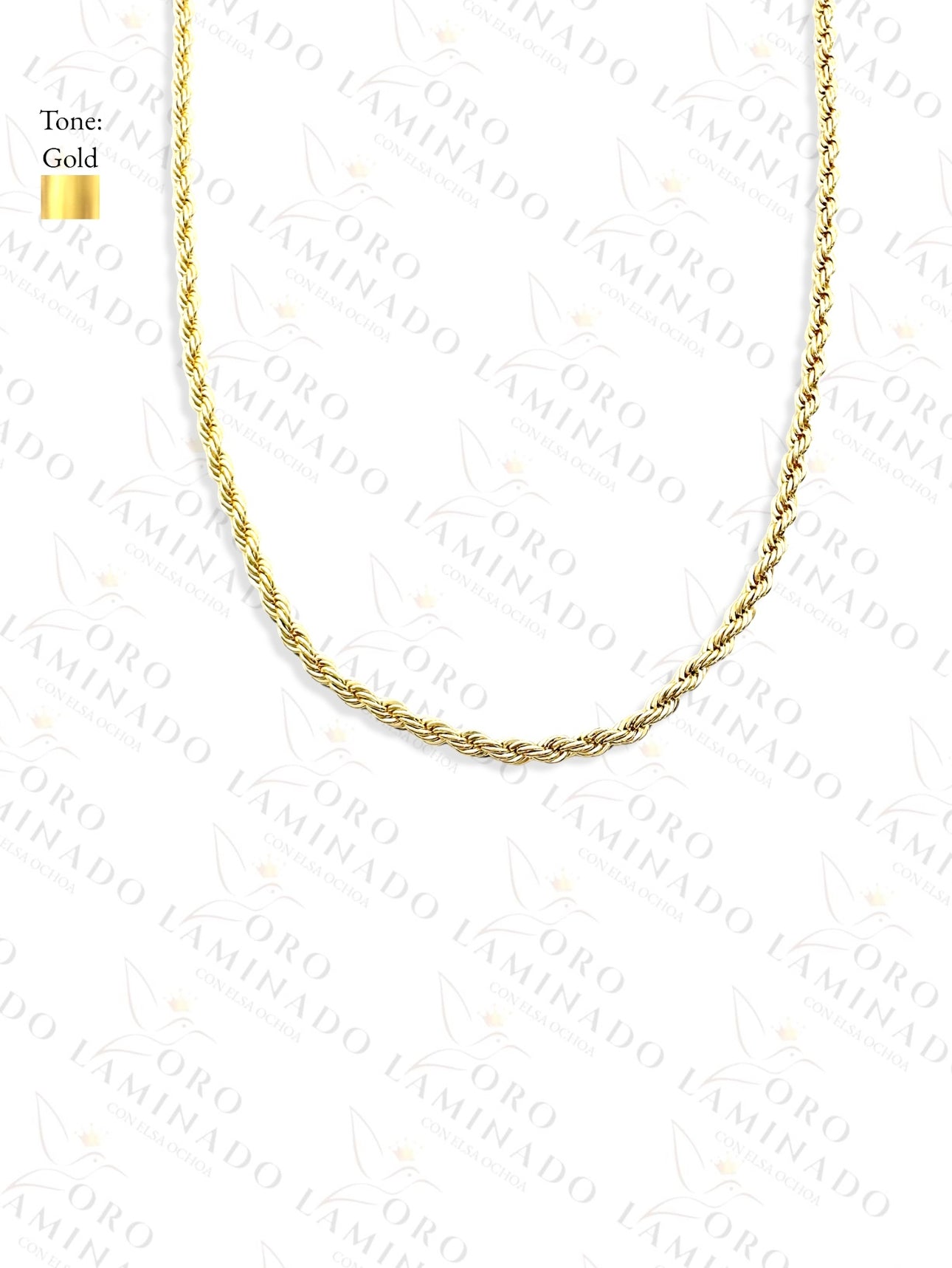 Gold Filled Rope Chains Pack of 6 Size 18" 2mm R274