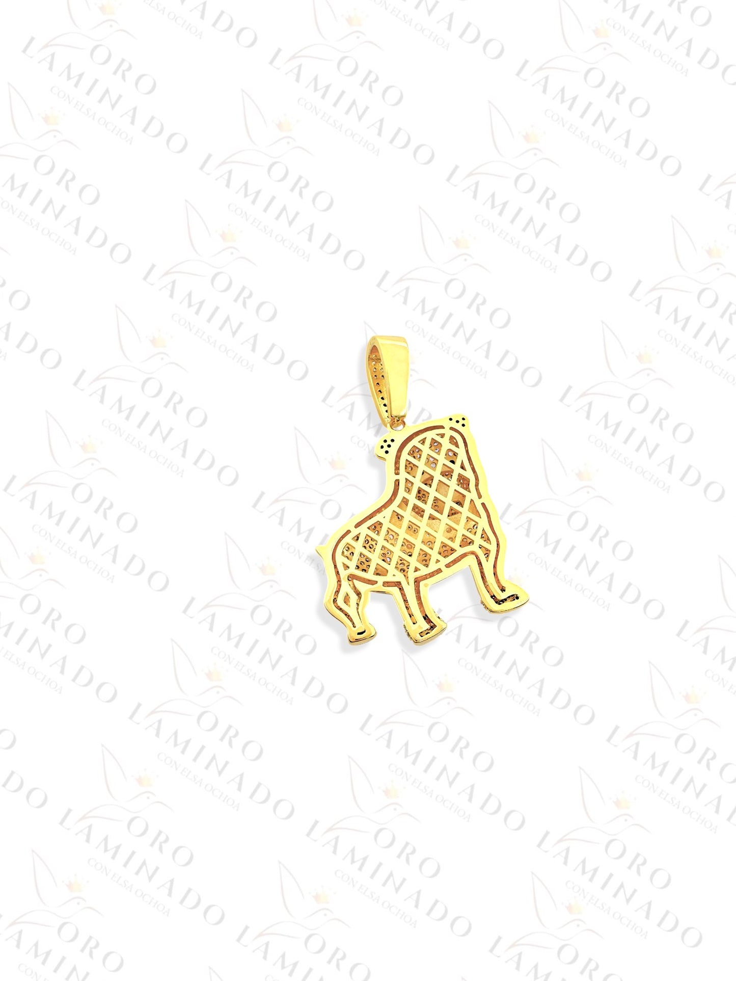 Gold Filled Bulldog Pendant R256