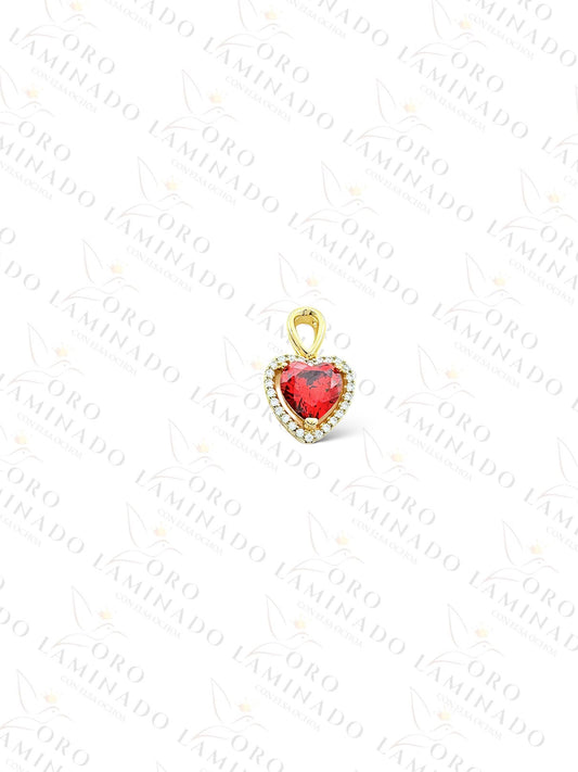 High Quality Small Red Heart Pendant Y92