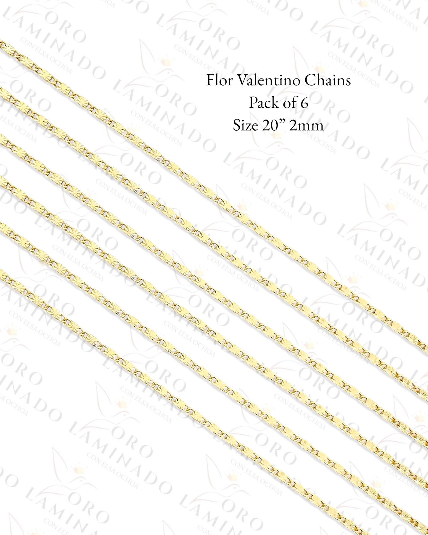 High Quality Flor Valentino Chains Pack of 6 Size 20” 2mm G192