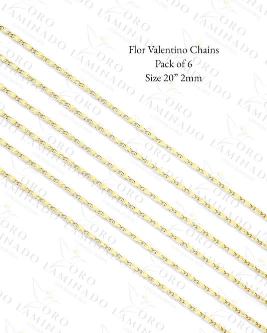 High Quality Flor Valentino Chains Pack of 6 Size 20” 2mm G192