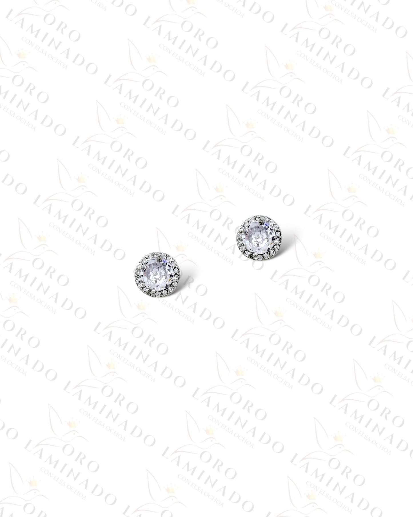 Diamond Silver Earrings Y130