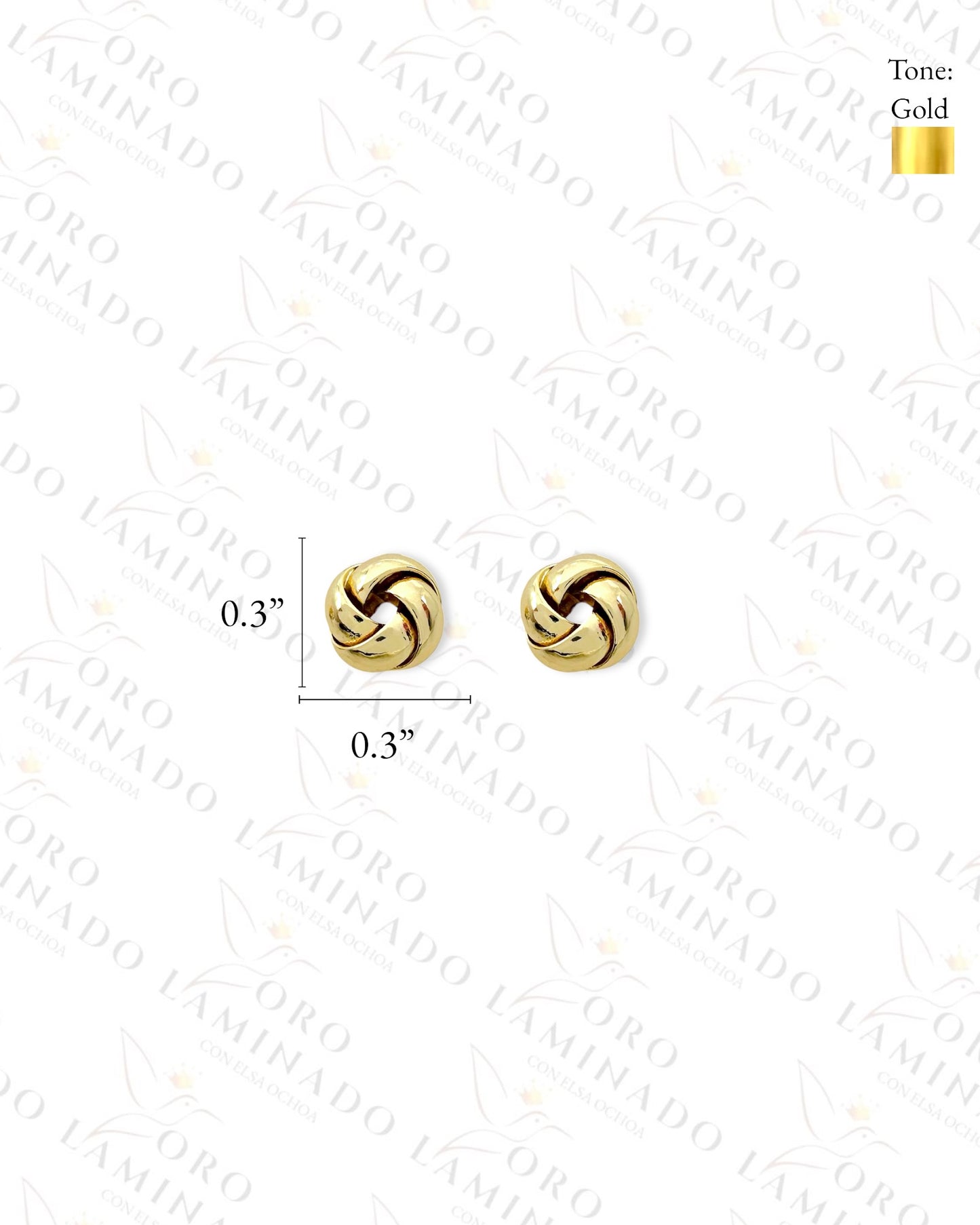 High Quality Gold Knot Earrings (Gold Filled) G374