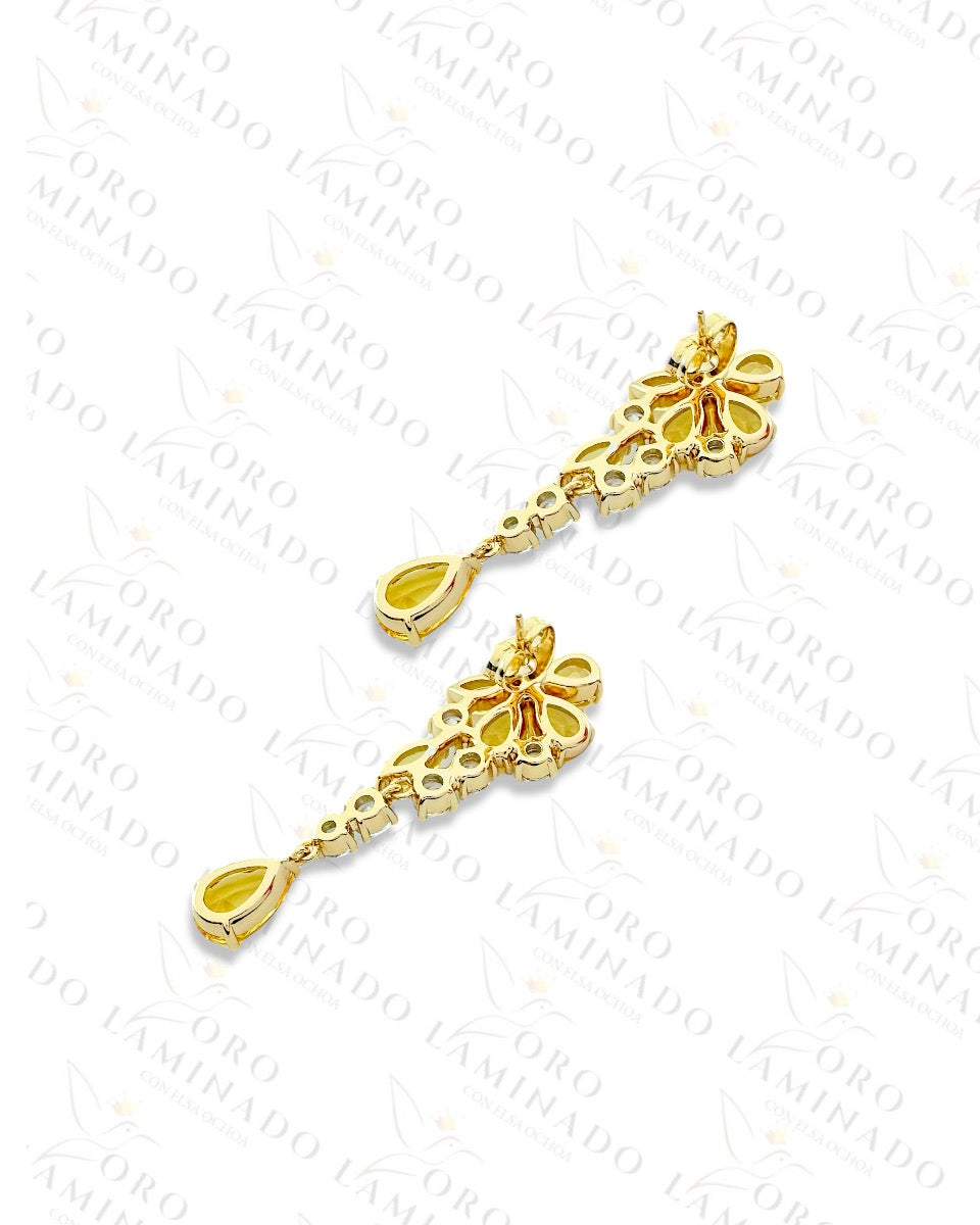 High Quality Yellow Flower Earrings C388