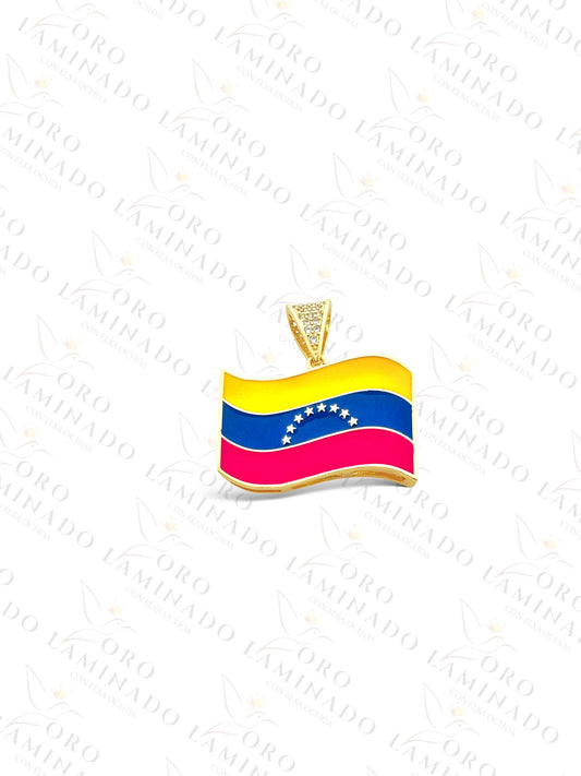 Gold Filled Venezuela Flag Pendant R258