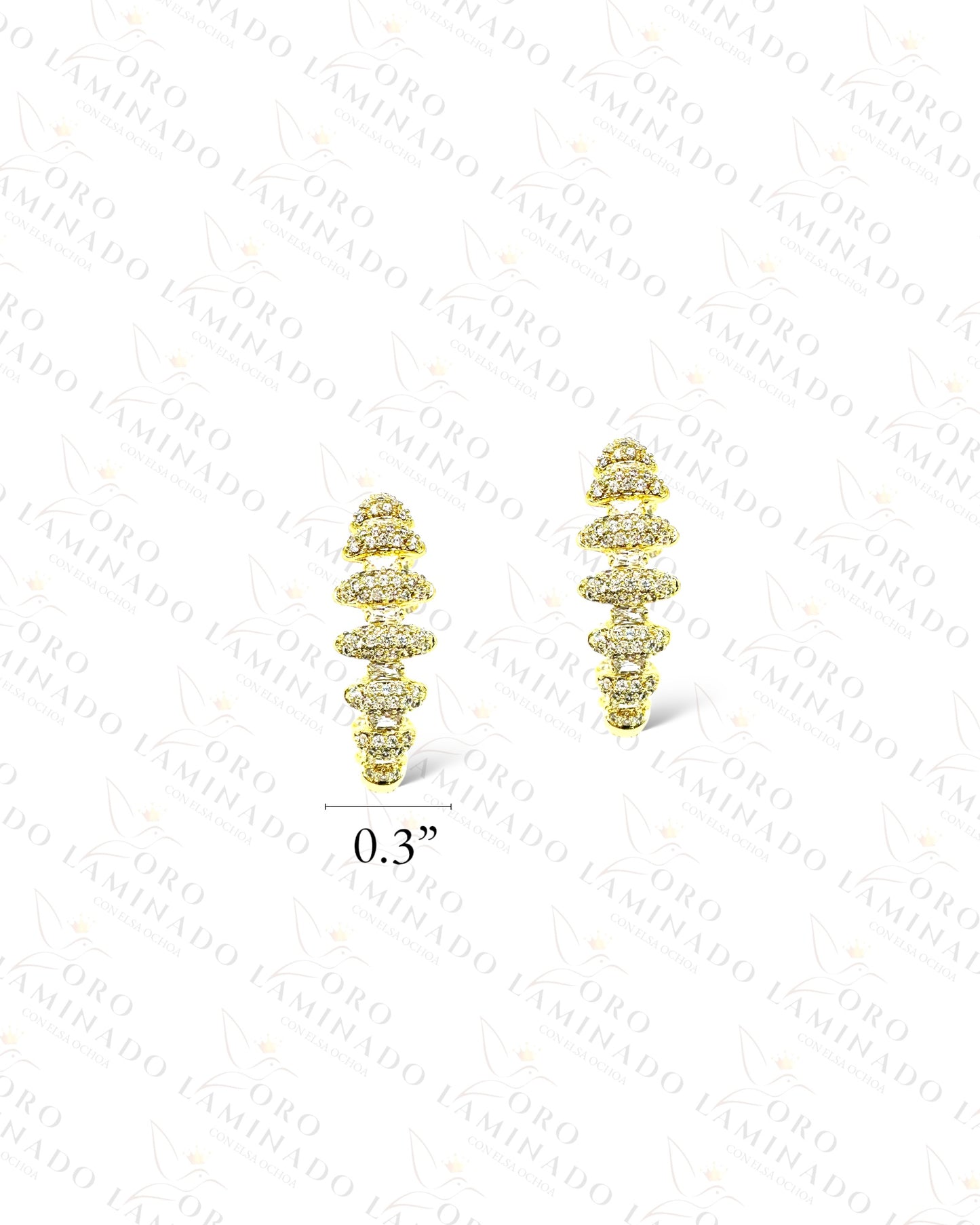 High Quality Line Design Hoop Earrings C434