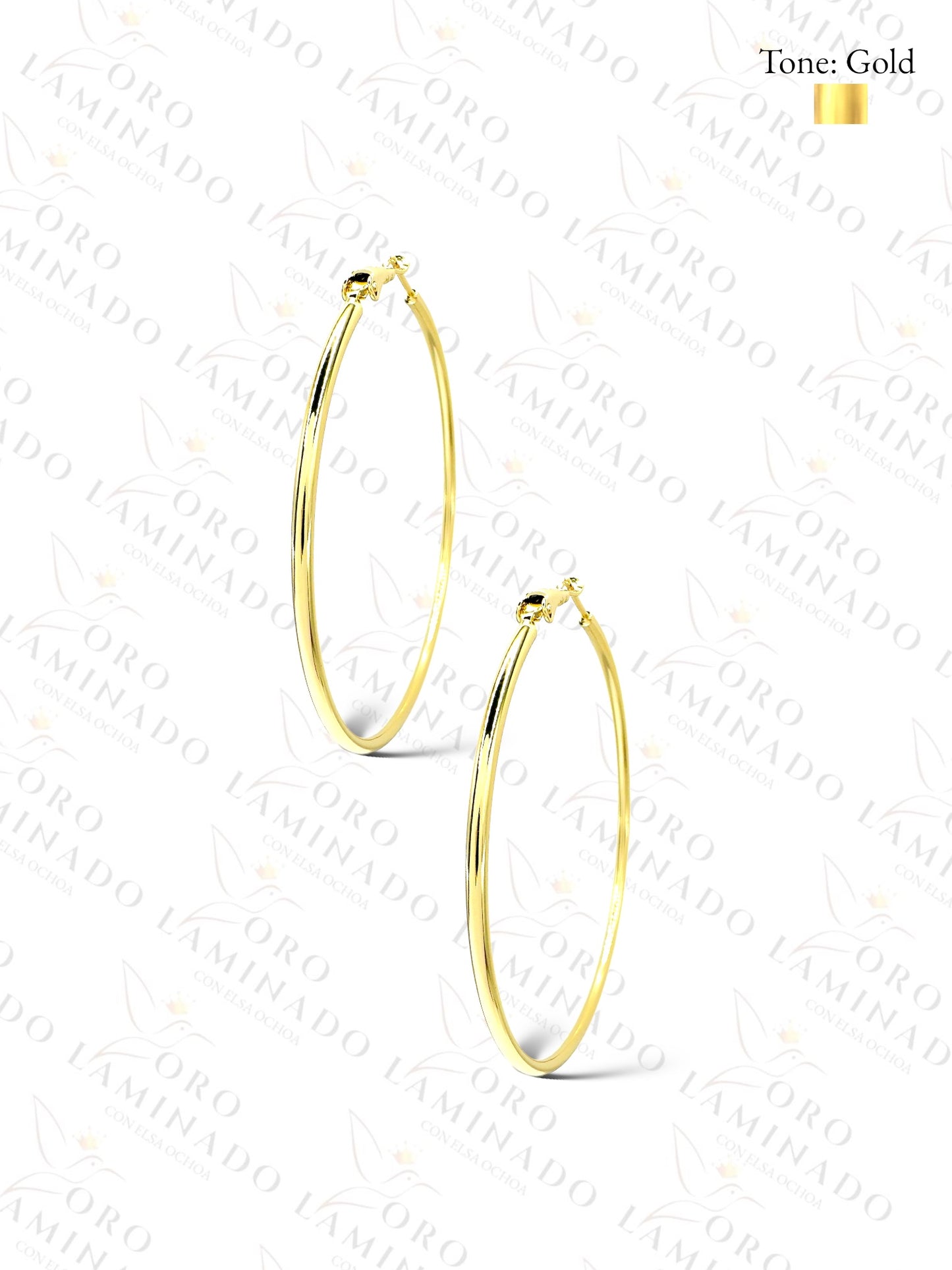 High Quality Medium Classic Plain Hoop Earrings C226