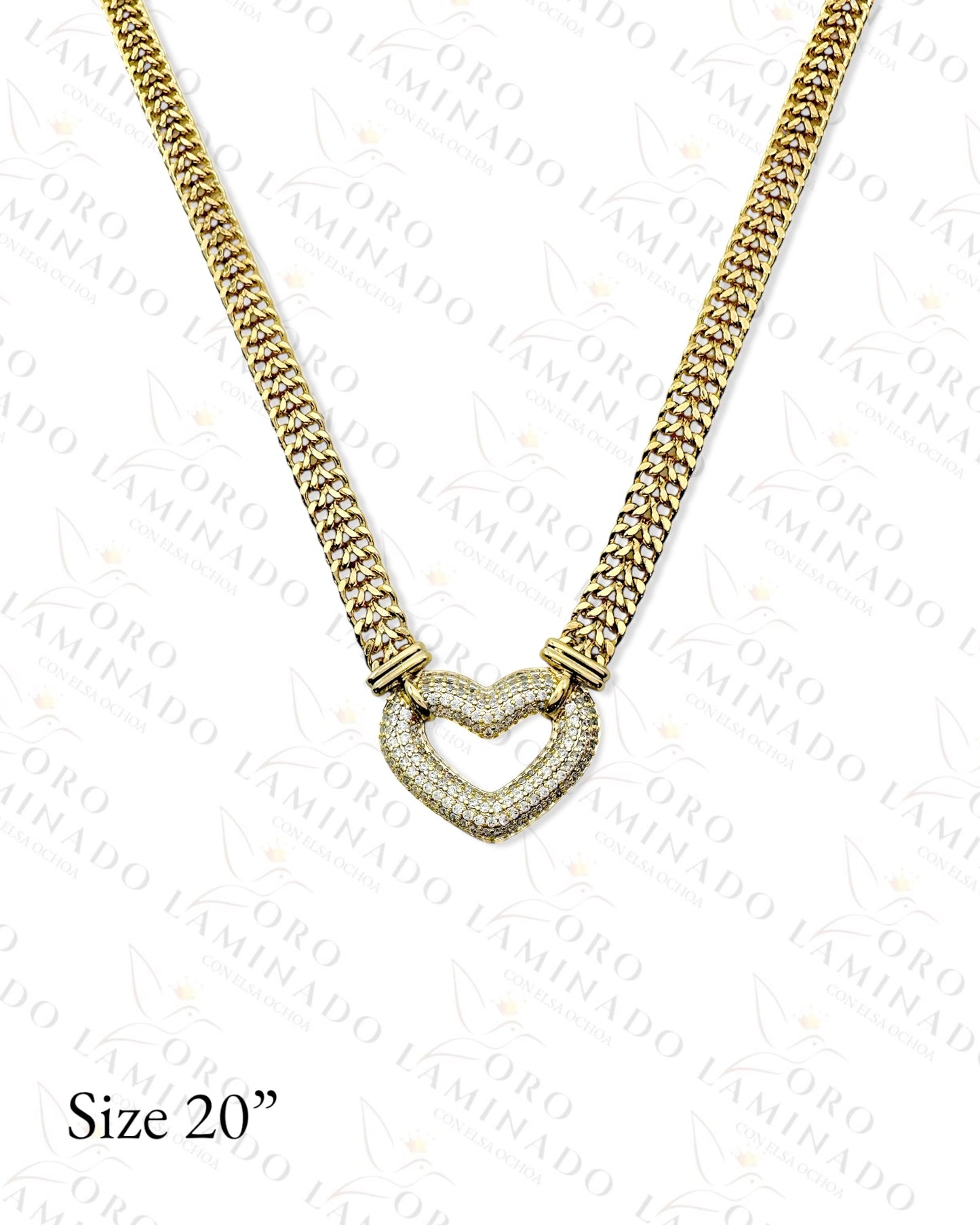 High Quality Gold Filled Heart Chain Set R265