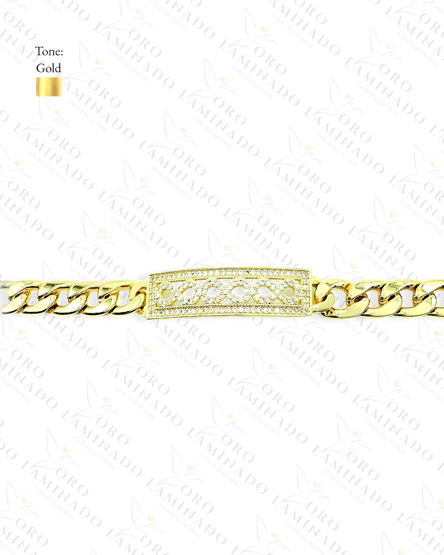 High Quality Infinity Plaque Bracelet C446