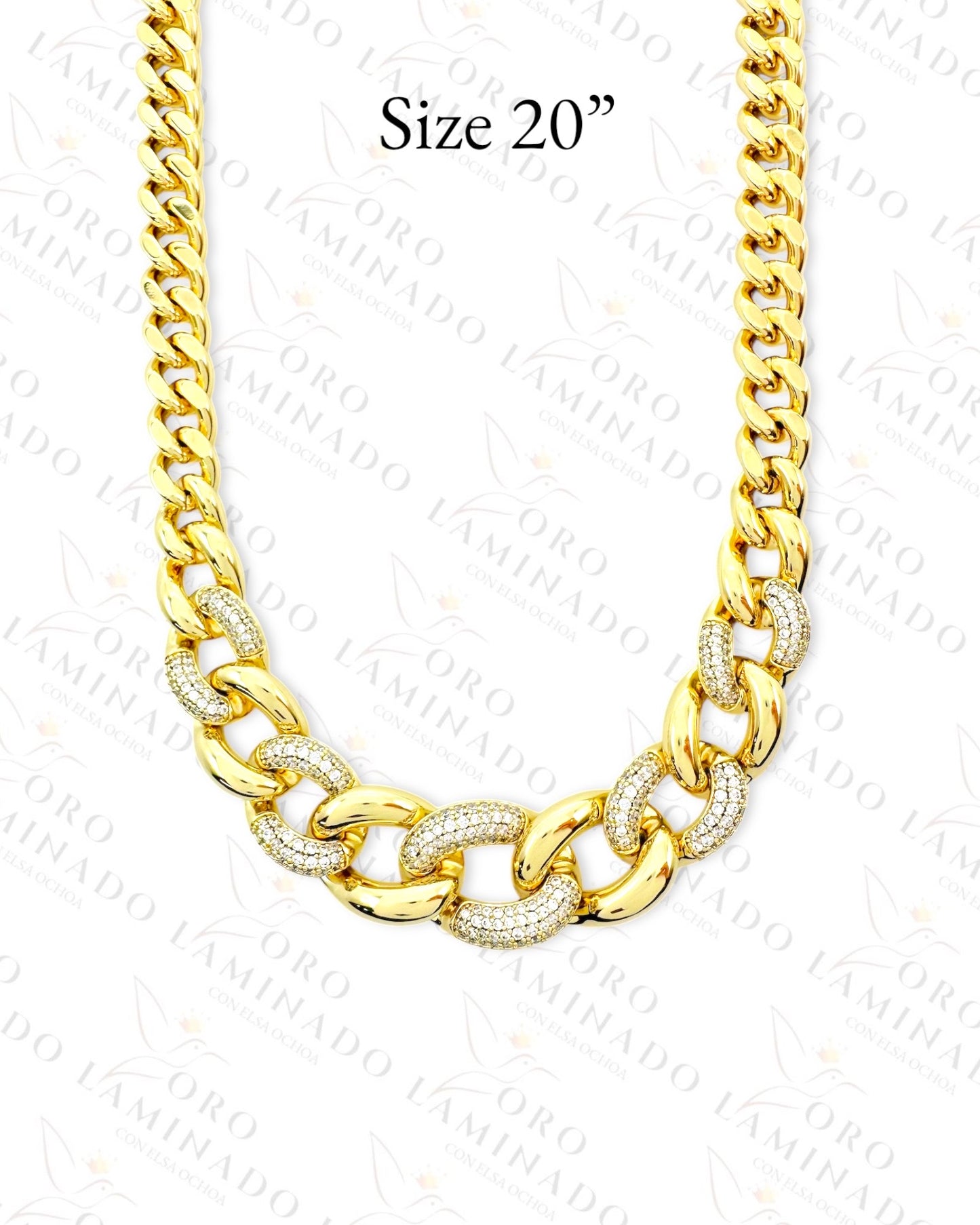 High Quality Chunky Cuban Chain Set (Gold Filled) G237