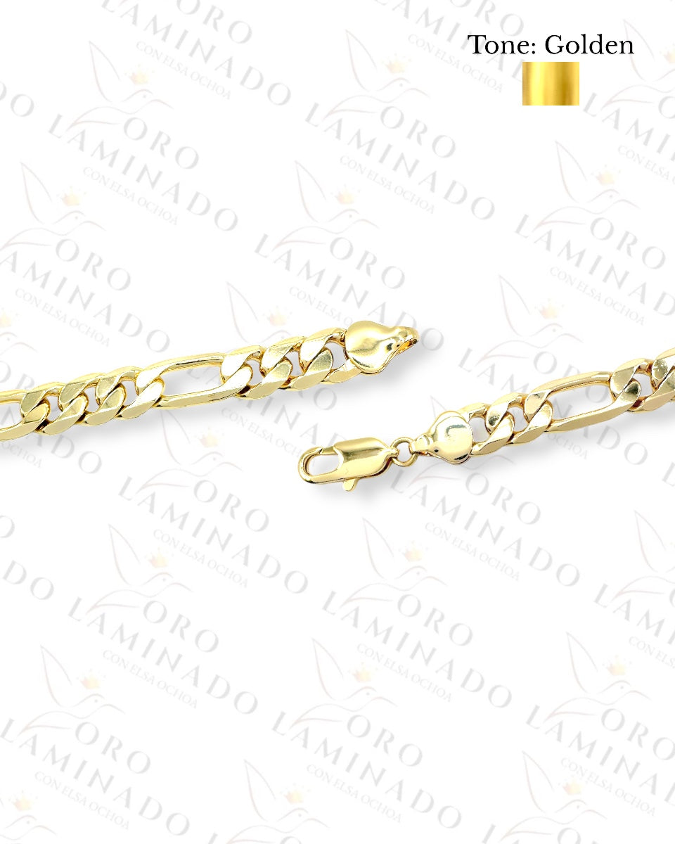 High Quality Figaro Bracelet Size 7” C343