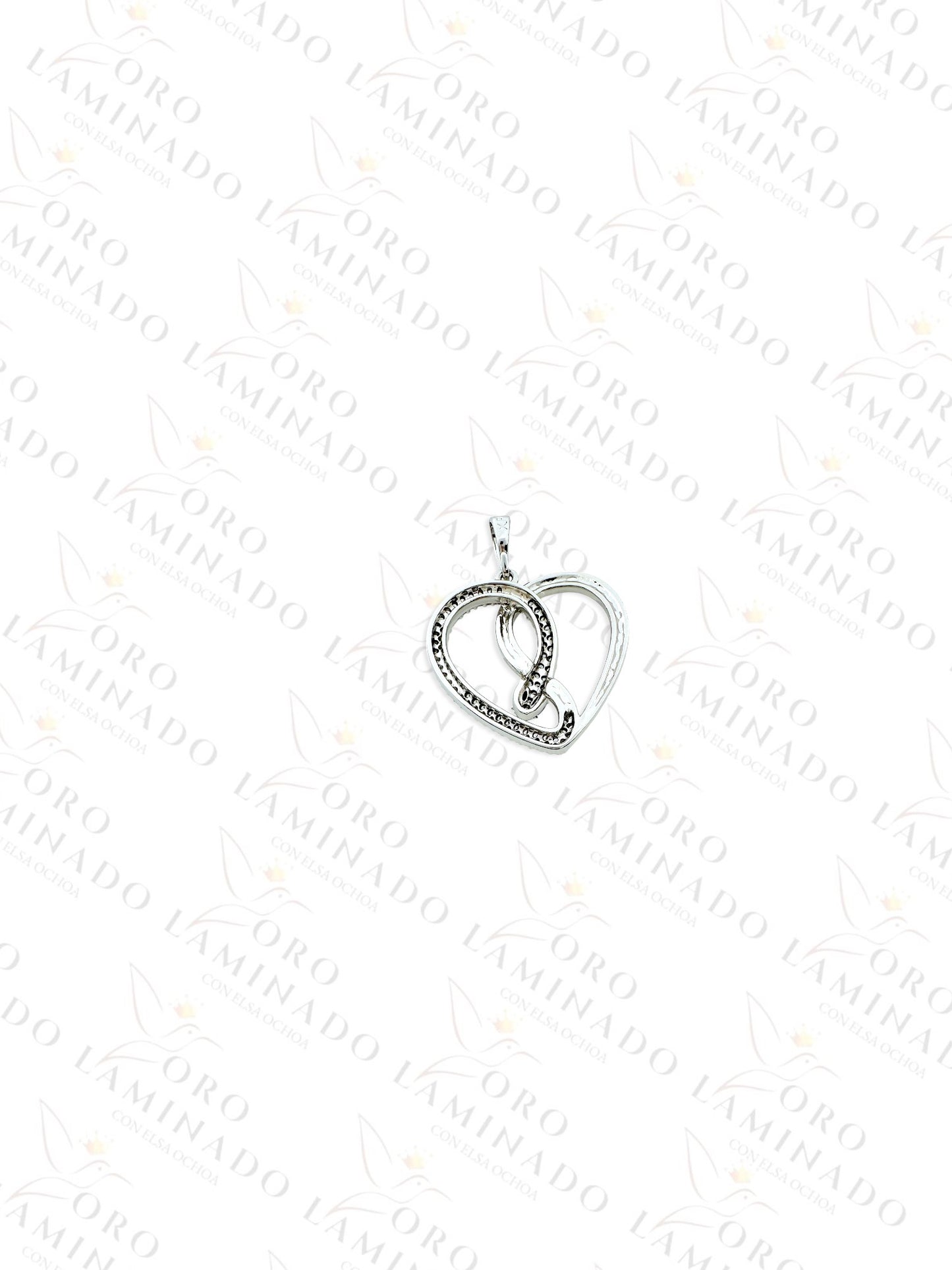 Gold Filled High Quality Snake Heart Silver Pendant Y440