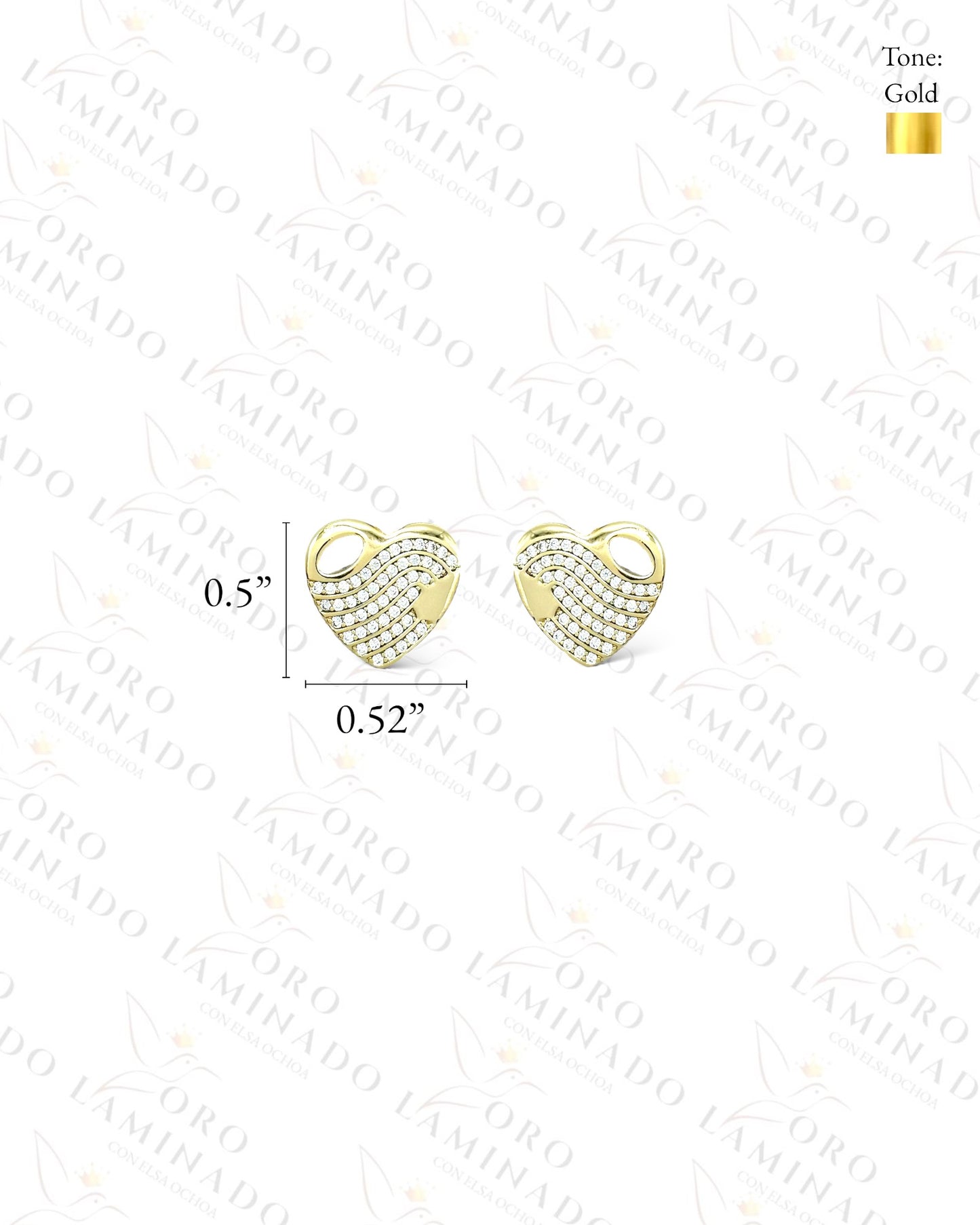 High Quality Gold Heart Set  B357