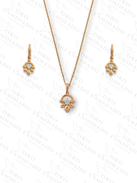 Gold Filled Flower set G302