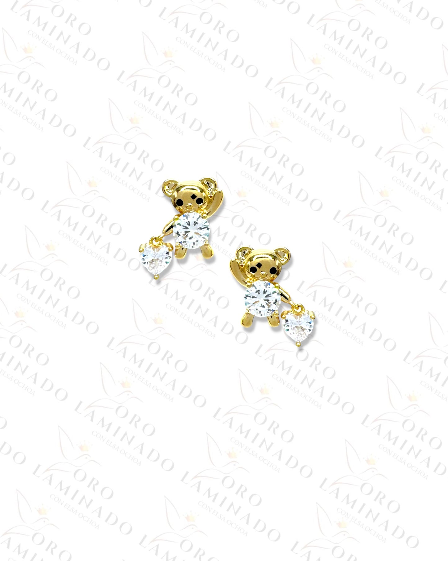 High Quality Bear with Heart Earrings G166