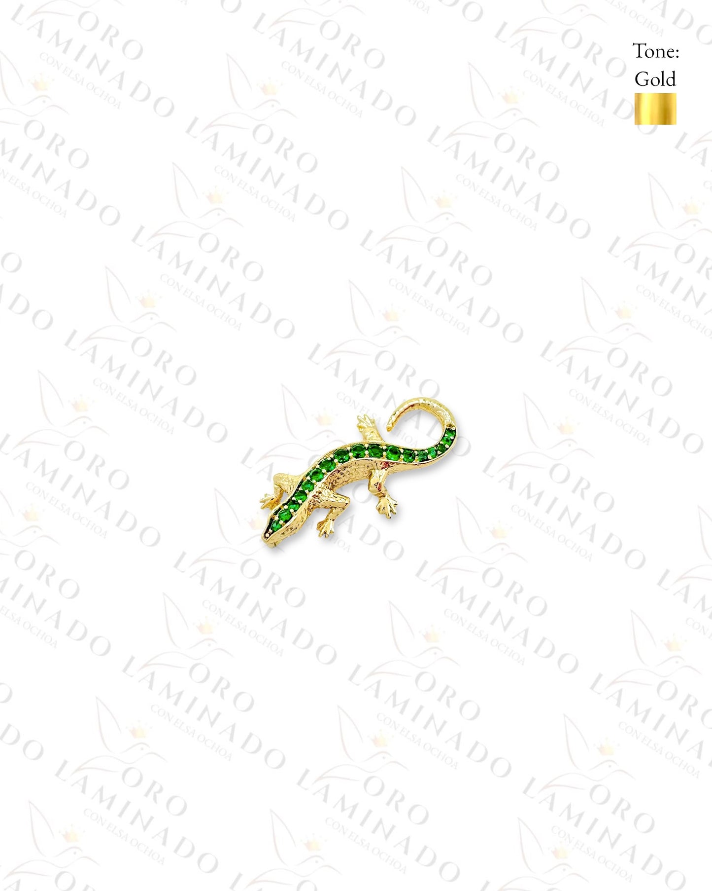 Gold Filled Gold Small Gecko Pendant R407