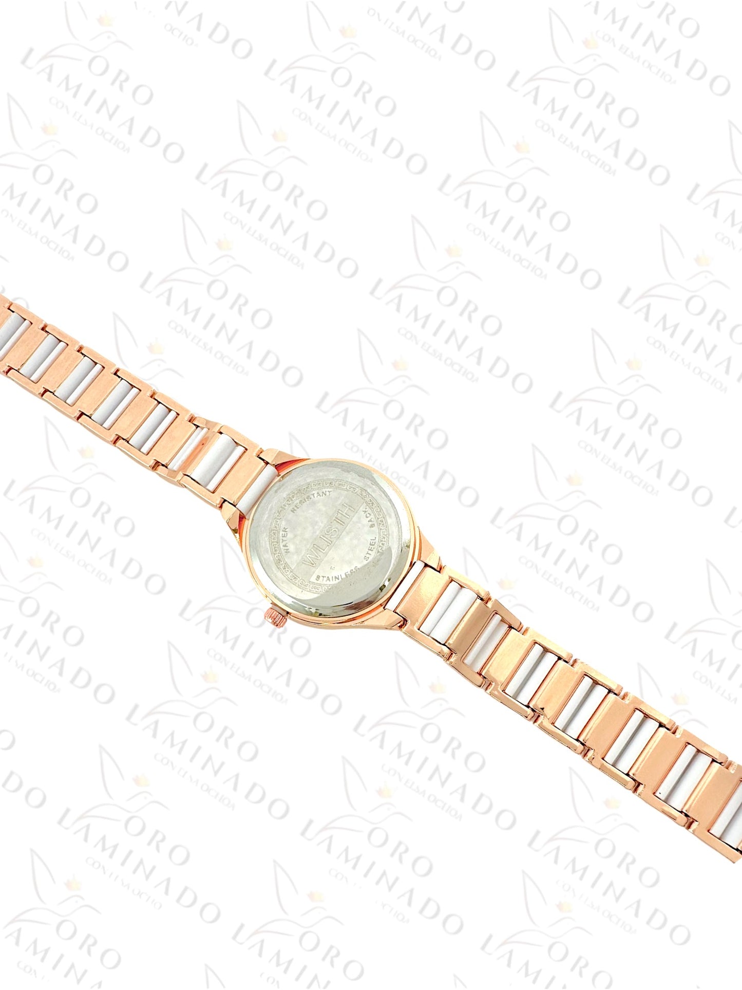 Stainless Steel Rose Gold White Watch