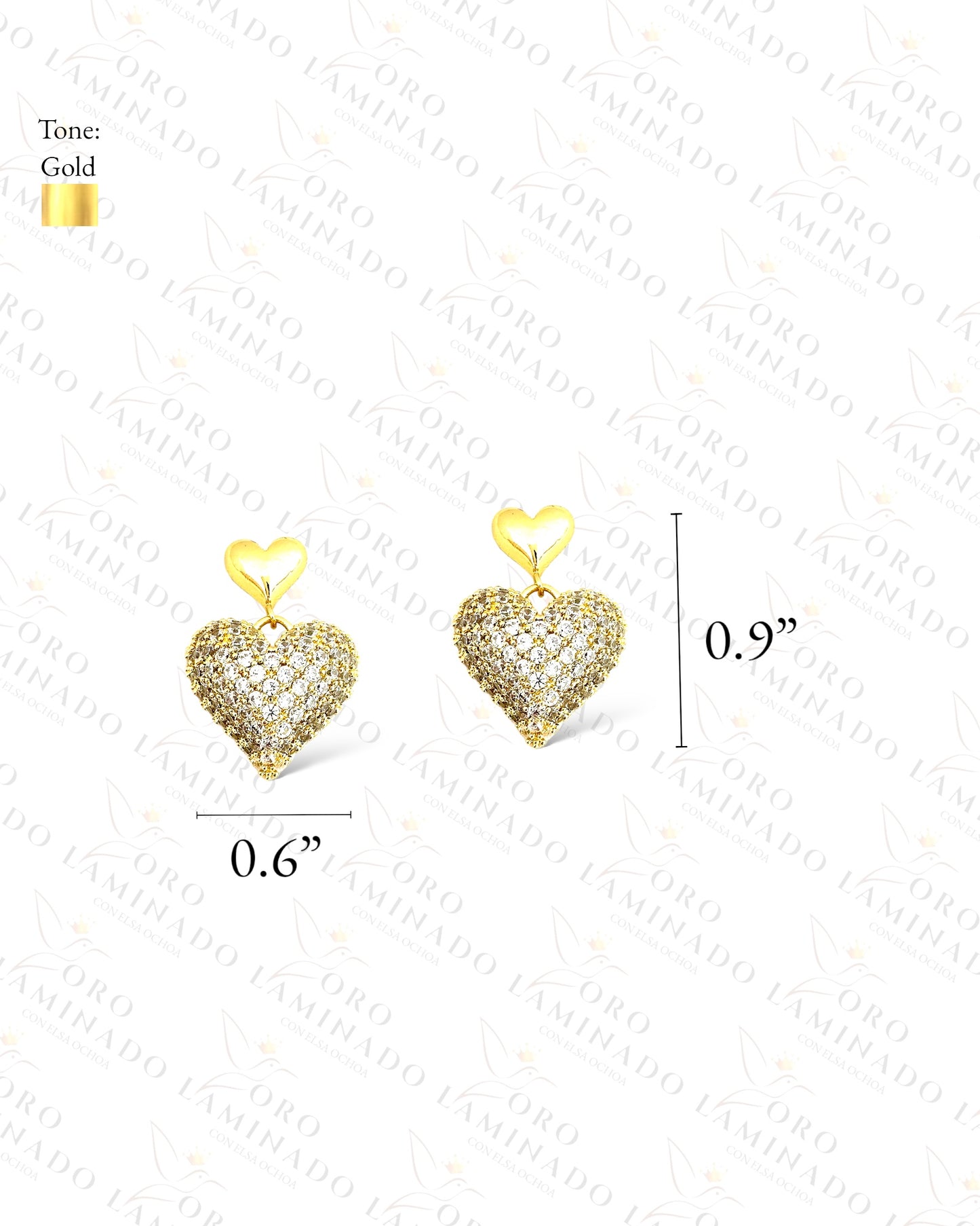 High Quality Double Heart Earrings C427