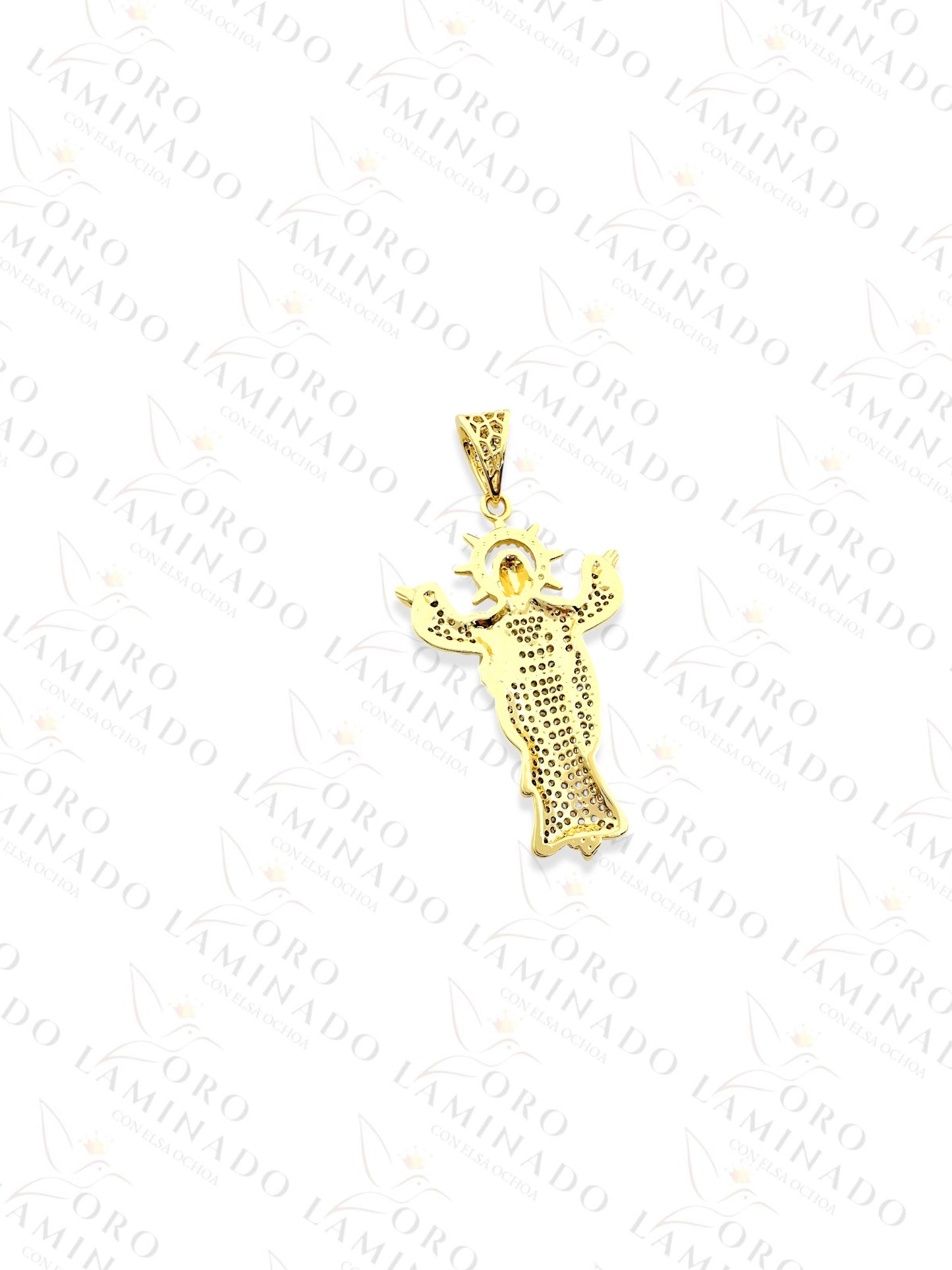 Gold Filled High Quality Christ with Open hands Pendant Y435