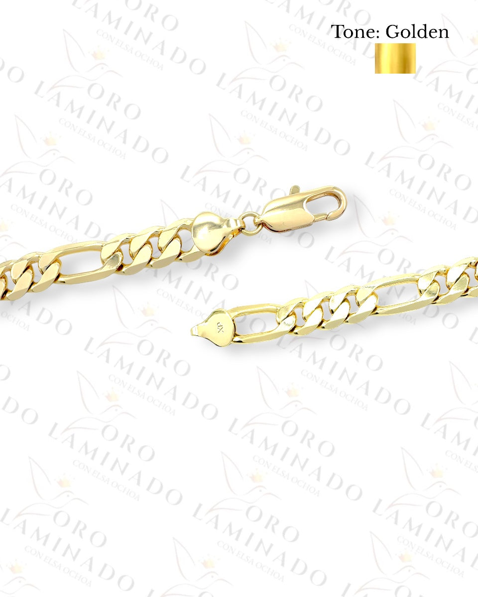 High Quality Figaro Bracelet Size 8.5” B351